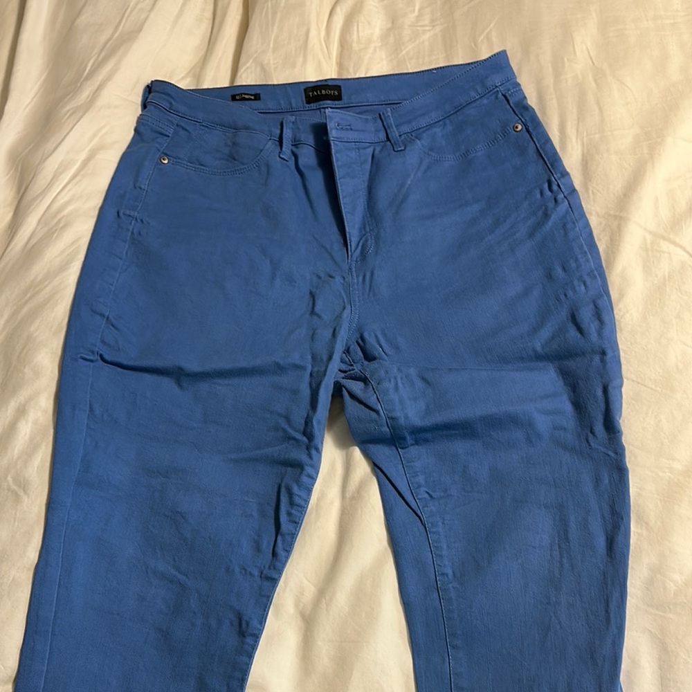 Talbots Blue jeggings size 12